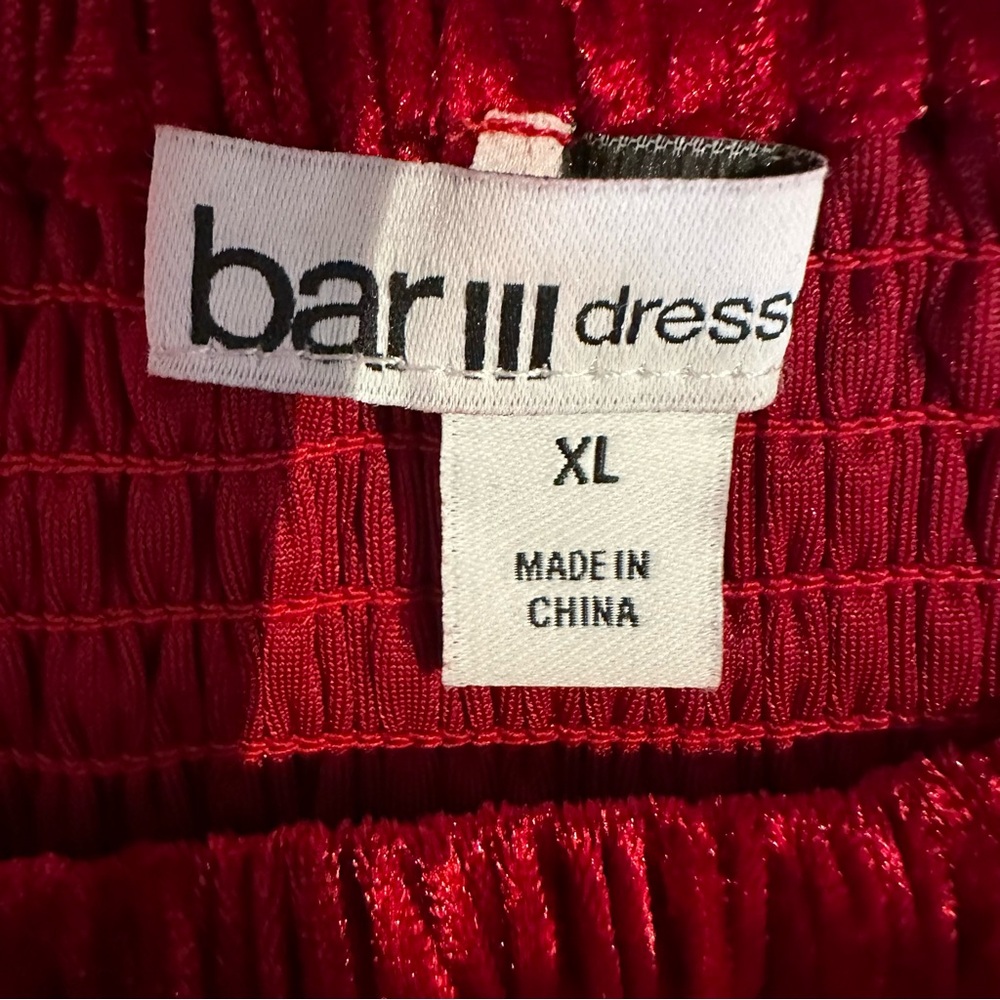Bar III NWT Red Velvet Midi Dress - Picture 8 of 10